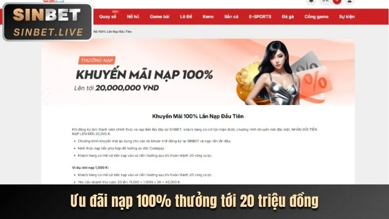 Hoàn trả thua cược 268bet